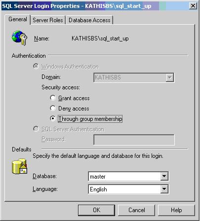 figure 2: Security Access Setting