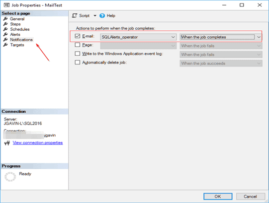 sql server send email when job completes