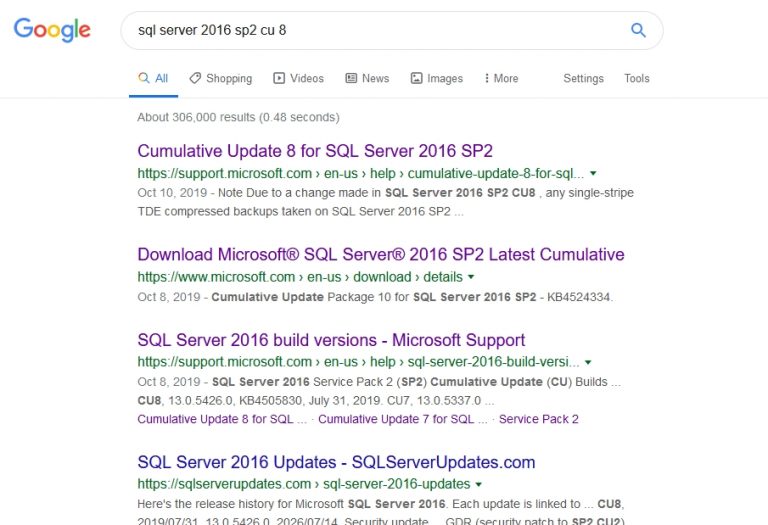 Finding Non Current Cumulative Updates SQLServerCentral