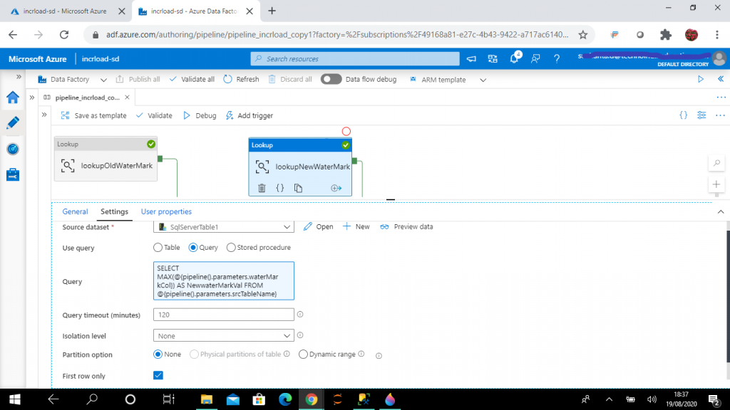 Incremental Data Loading using Azure Data Factory – SQLServerCentral