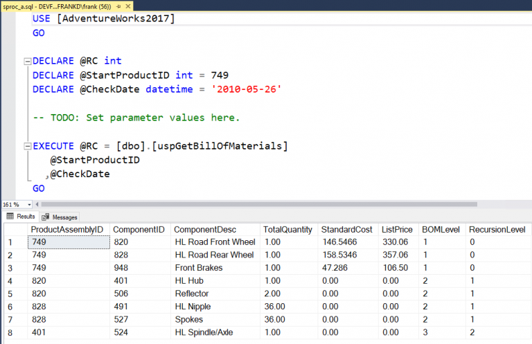 Sql Server Stored Procedure With Default Parameters