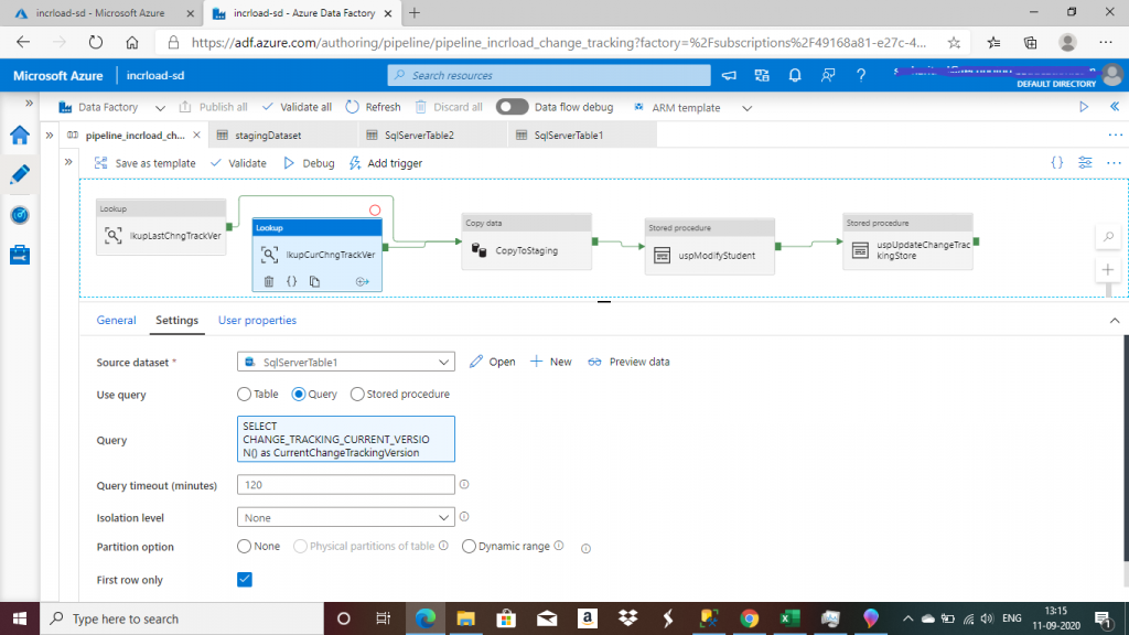 Incremental Data loading through ADF using Change Tracking ...