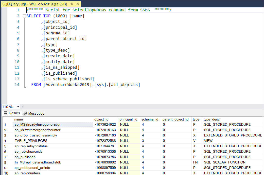 Views in SQL Server 2019 with SSMS – SQLServerCentral