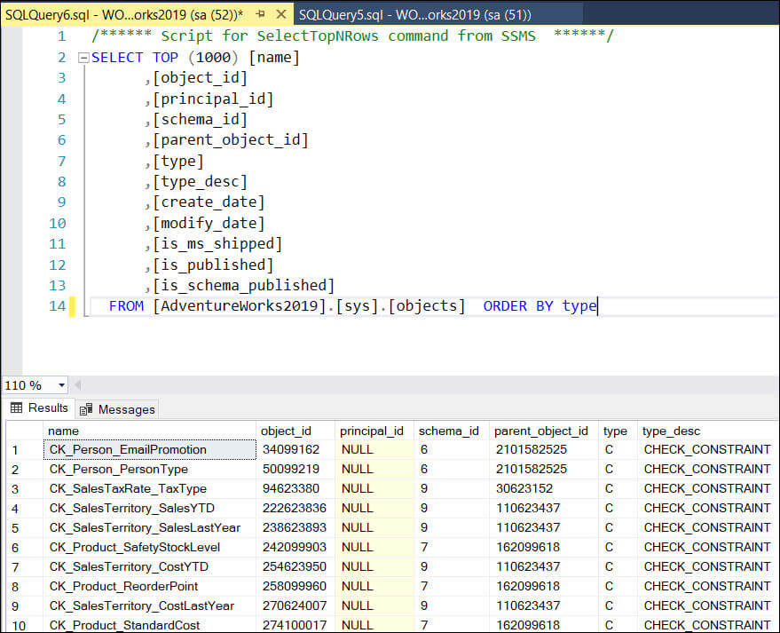 Views in SQL Server 2019 with SSMS – SQLServerCentral