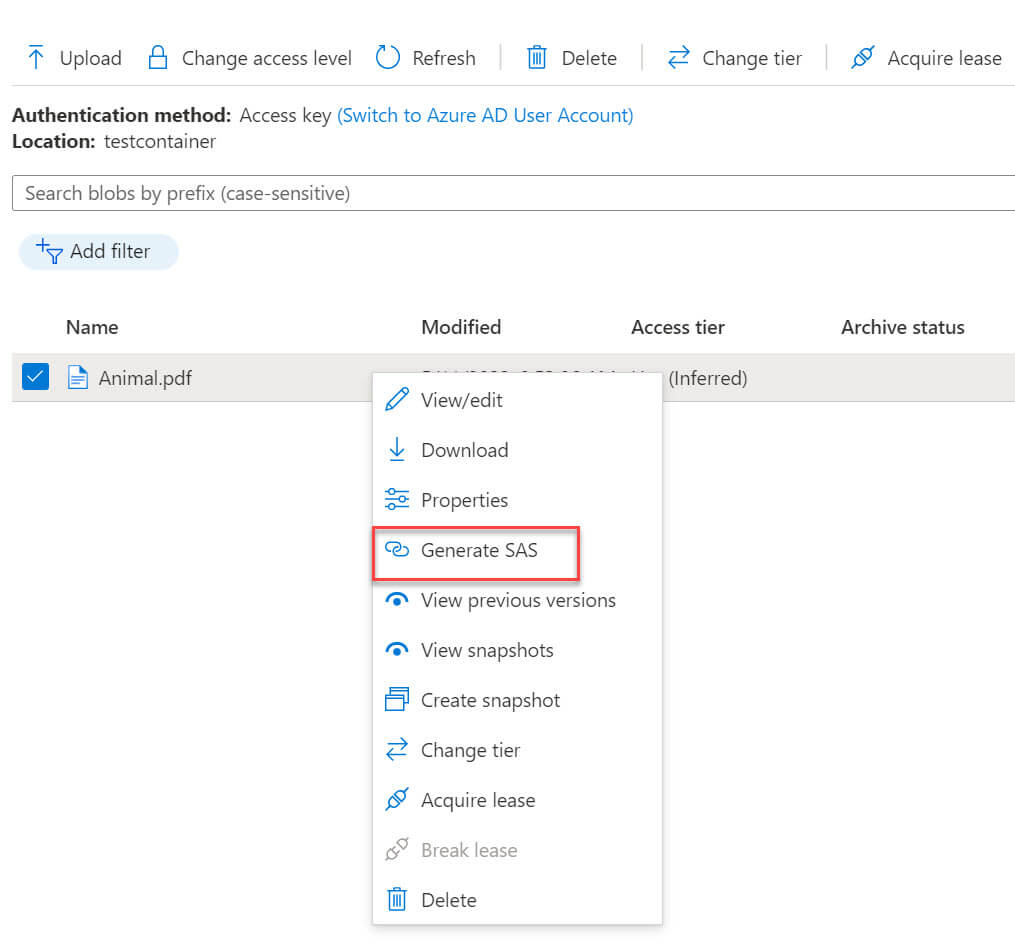 Understanding Shared Access Signature And Access Policy In Azure ...