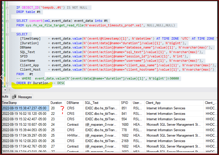 Extended Events: using ATTENTION Event to log external apps timeouts ...