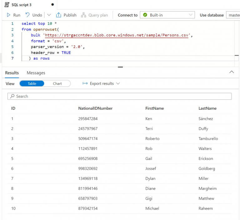 Analyze Data with a Serverless SQL pool in Azure Synapse Analytics ...