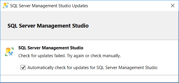 SSMS check for updates proxy server settings – SQLServerCentral Forums