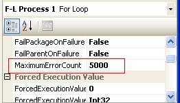 For loop Error Count