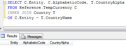 No results from first query