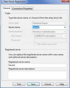 CMS Server Connection Registration