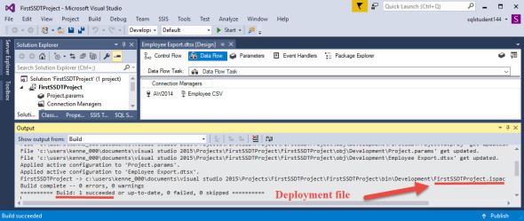 Deploy An SSIS Project To The SSIS Catalog. – SQLServerCentral