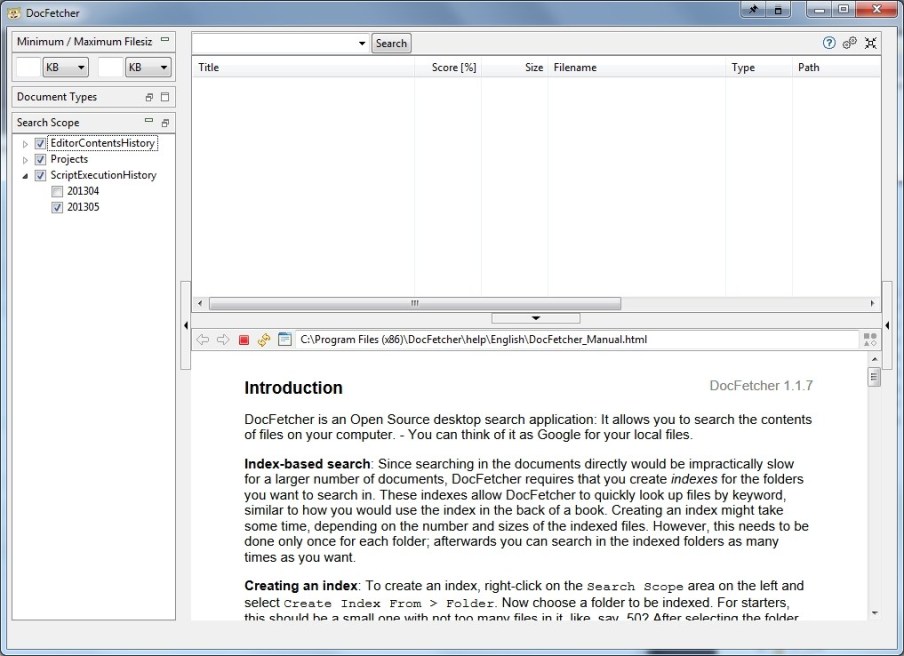 DocFetcher_1_startup