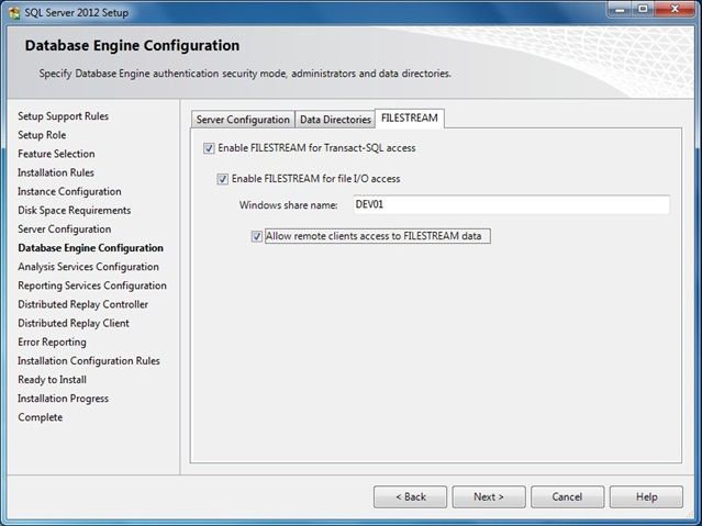 Enable. Database engine configuration FILESTREAM. FILESTREAM MS SQL. Программирование конфигураций d2b. HР configuration Page.