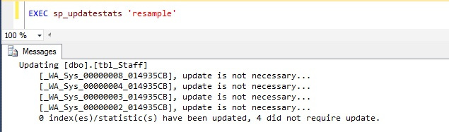 sp_updatestats
