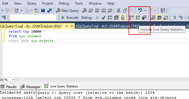 IncludeLiveQueryStatistics-SQLServer2016