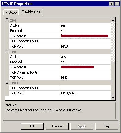 Config Manager adding port