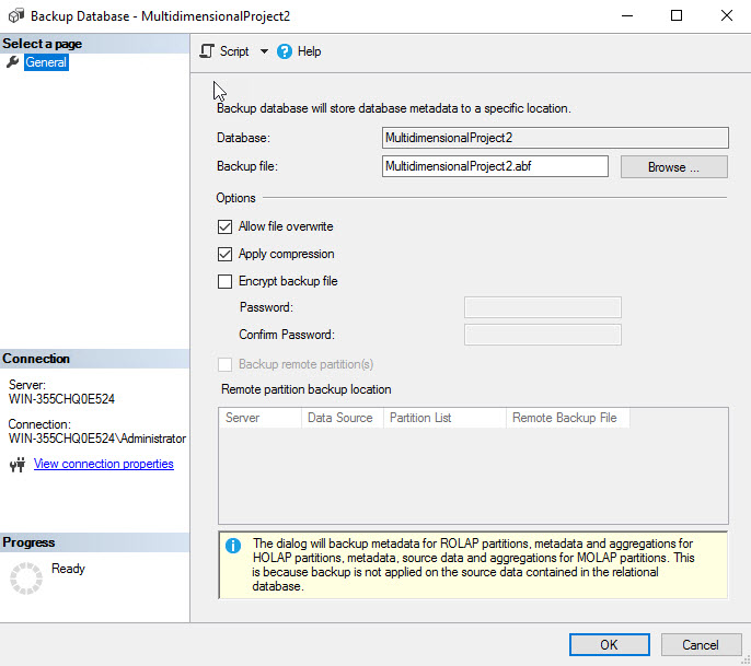 Azure DWH part 19: Backup and Restore SSAS – SQLServerCentral