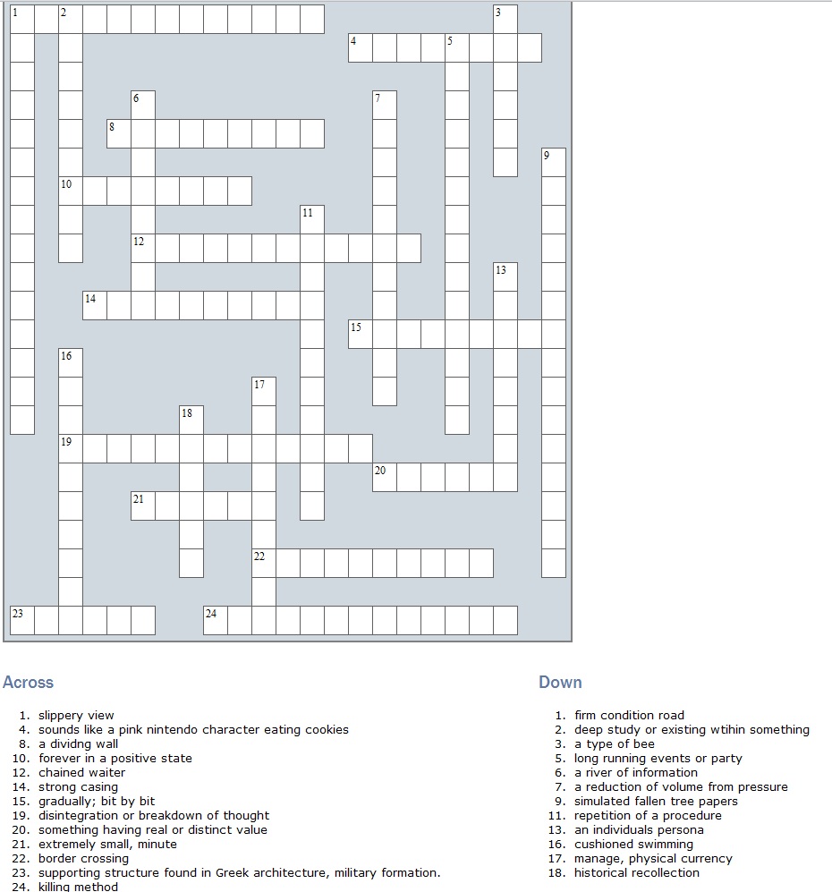 sqlcrossword4PlusClues