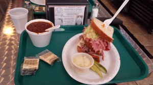 Huge sandwich from recent trip to downtown Chicago