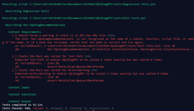 02 - Failed Pester tests
