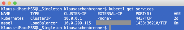 Getting the deployed Kubernetes Services Getting the deployed Kubernetes Services