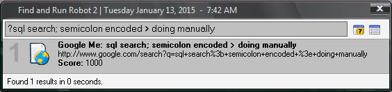 filtered group alias shows google search