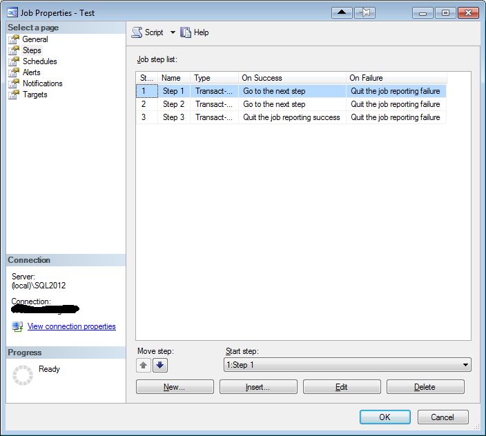 The Failed Job - Steps 2012