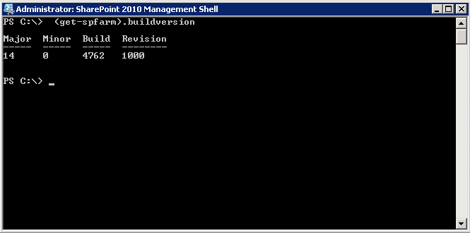 SPPowerShellCheckVersion