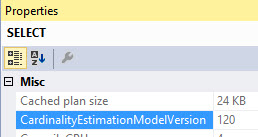 cardinalityestimationmodelversion