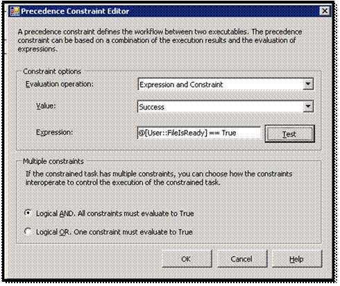 Precedence Constraint Editor