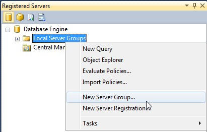 Create Registered Servers Group