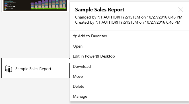 power bi on prem context menu