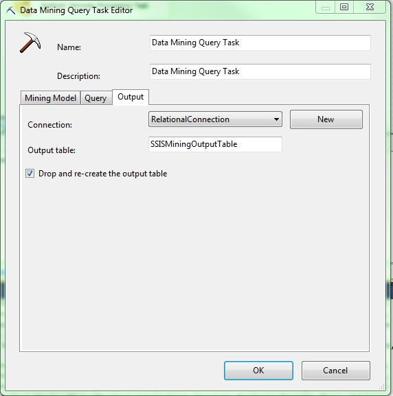DataMiningQueryTaskOutputTab