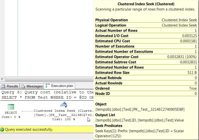 Execution Plan of Query 6