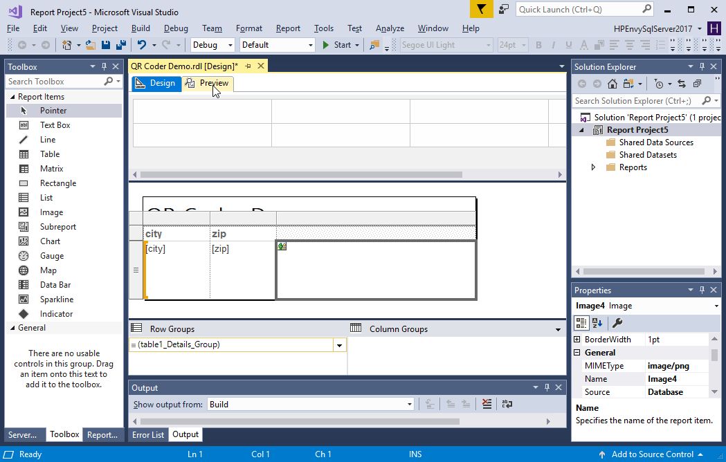 Generate QR Code® barcodes in an SSRS report with the QRCoder library ...