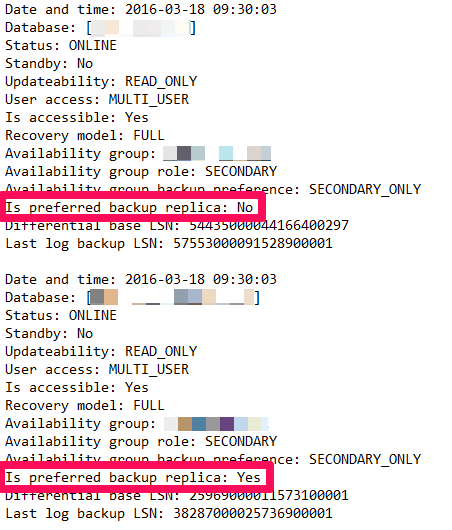 Ola Hallengren backups solution log
