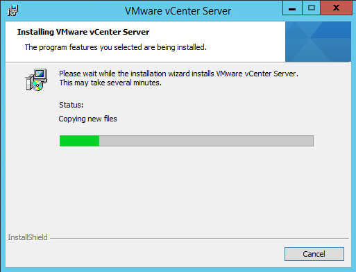 vmware vcenter server successful installation vcenter on win2012r2 05