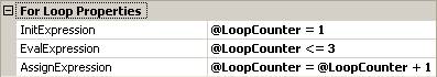 For Loop Properties