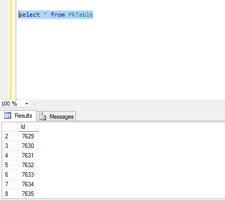 Select Records in Pkey Table After Delete with timeout