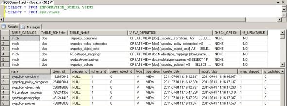 INFORMATION_SCHEMA the un-sung system views – SQLServerCentral