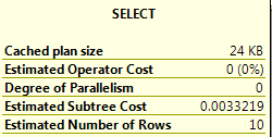 SQL 2017 query plan cost