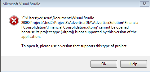 Visual Studio 2010 Error