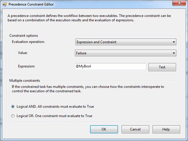 Error executing task. Not exists SQL.