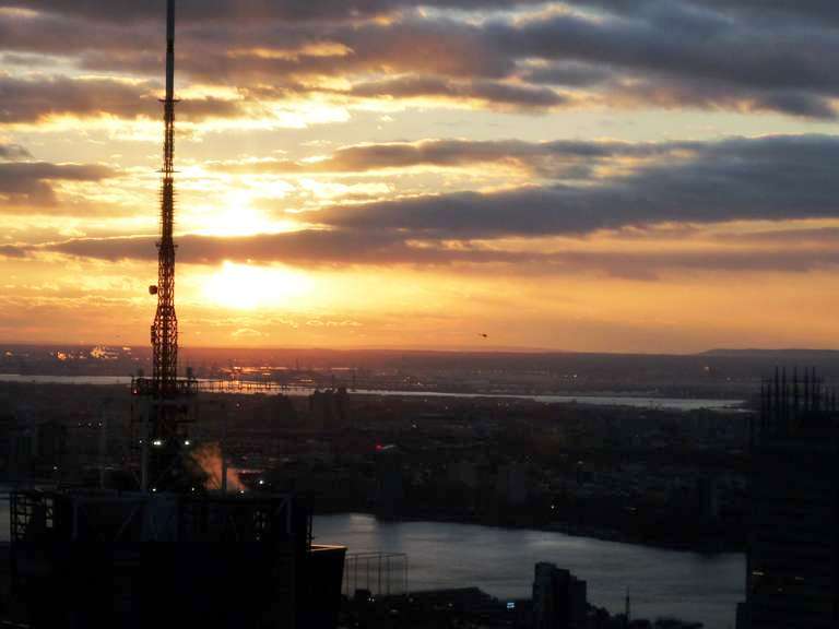 New York Sunset I captured from the Top of the Rock New York Sunset I captured from the Top of the Rock