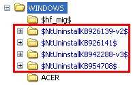 Windows patch folders