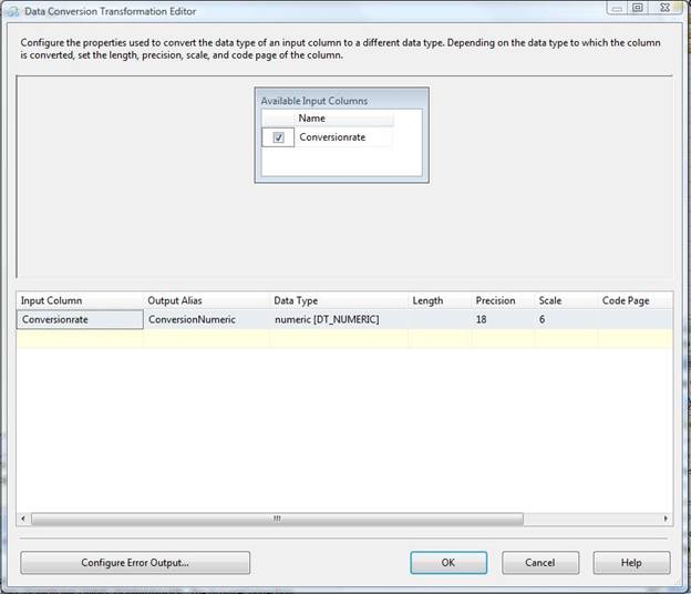 data conversion transformation properties