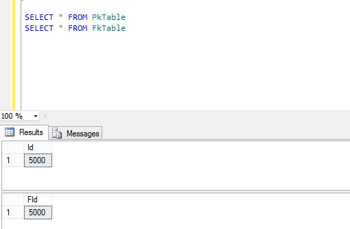Select Records in Pkey Table After Delete