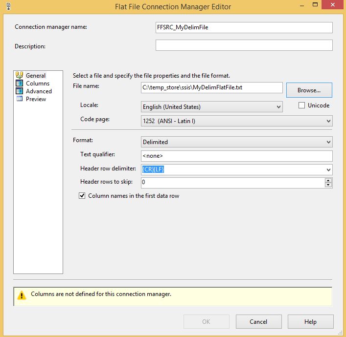 Automating SSIS Design Pattern - Stage Delimited Flat File ...