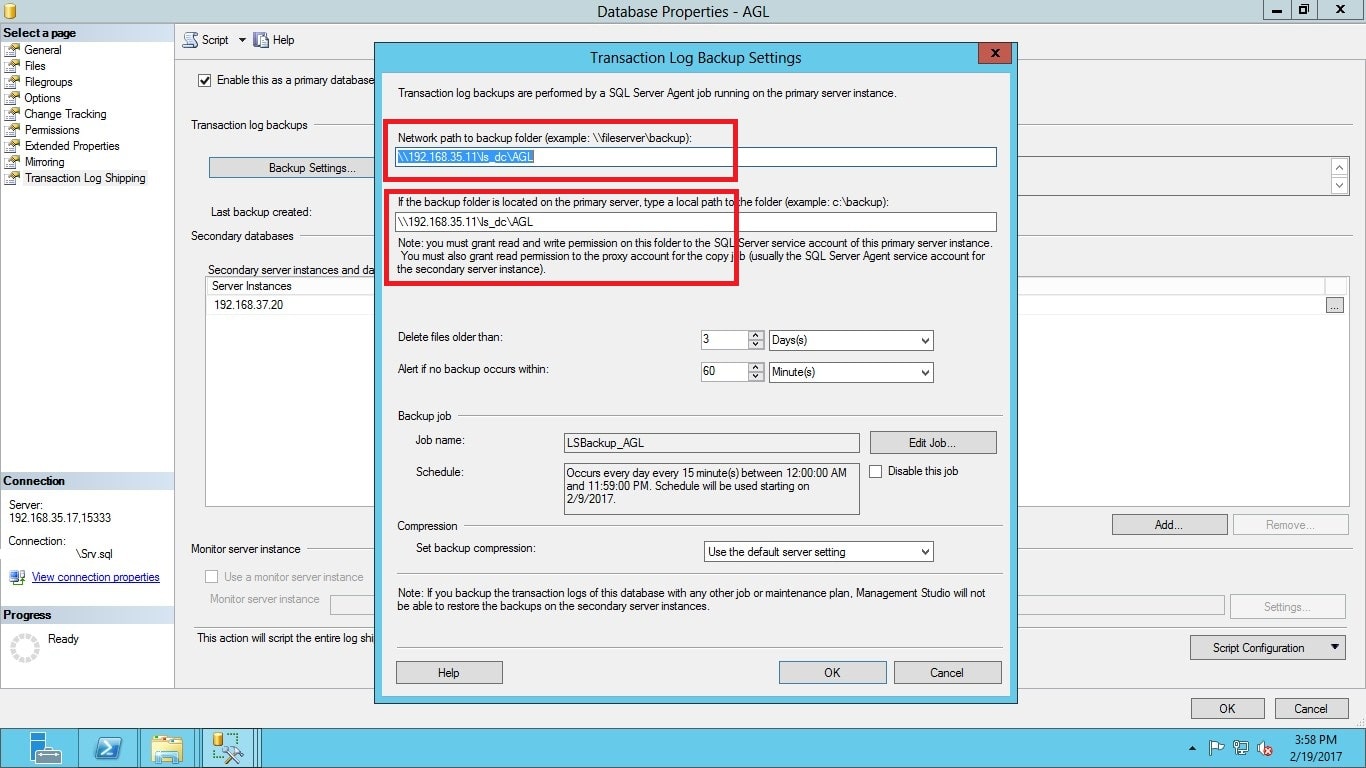 Step by Step Configuring AlwaysOn with Log Shipping SQLServerCentral